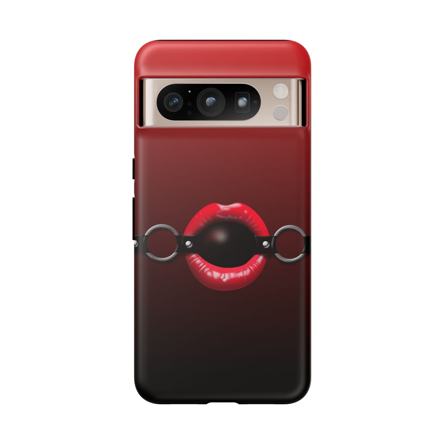 Phone Tough Case - Red Lips Gag Ball Design