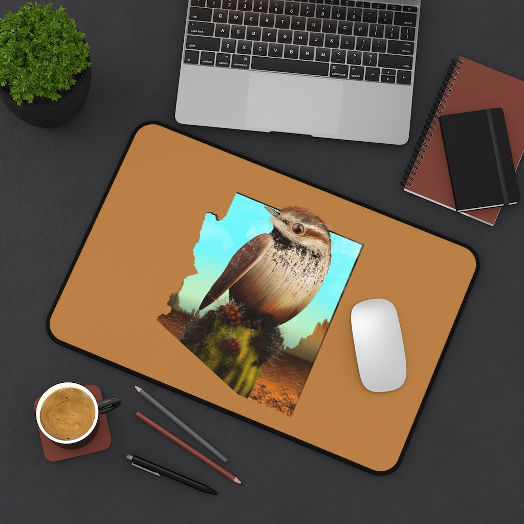 Cactus Wren in Arizona Desk Mat