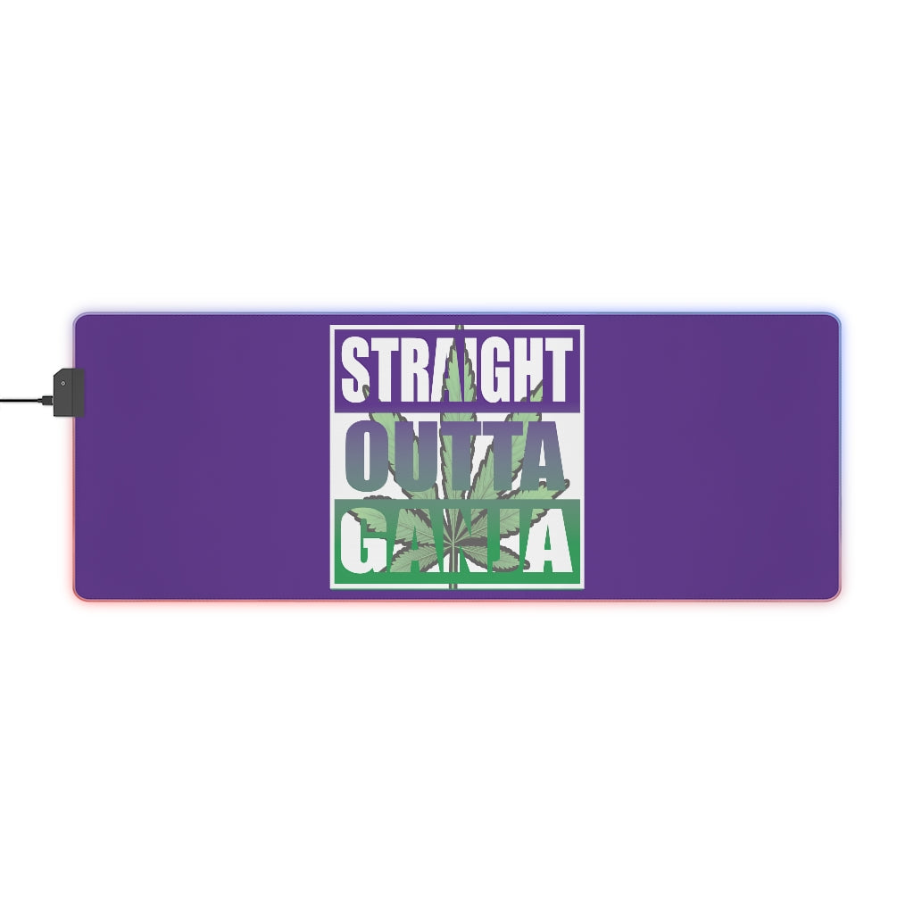 Straight Outta Ganja LED Gaming Mouse Pad