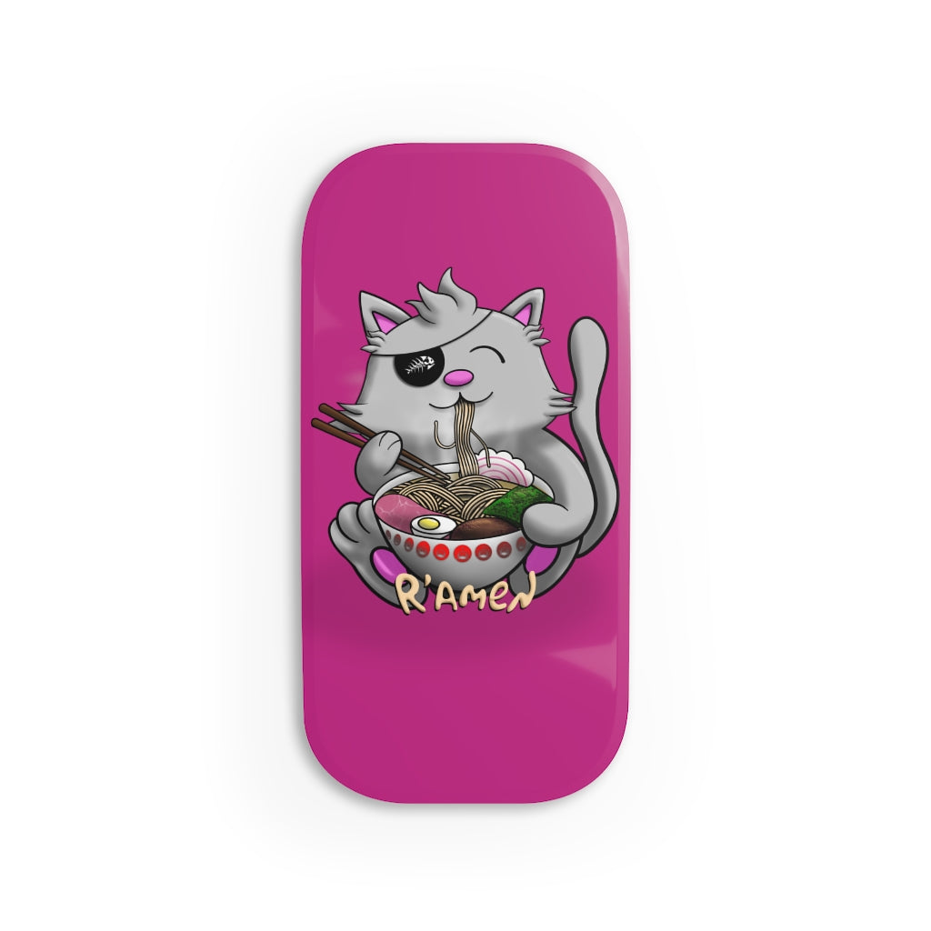 R'amen Pirate Cat Phone Click-On Grip