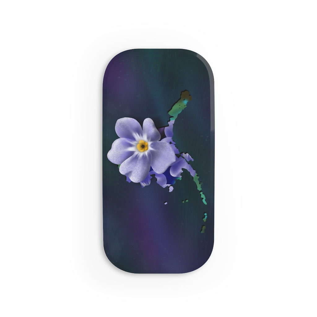 Alpine Forget me not in Alaska Phone Click-On Grip