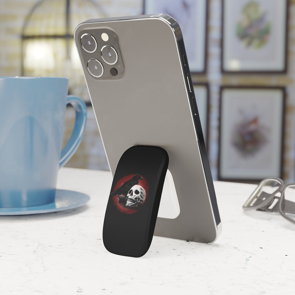 Skull and Raven Phone Click-On Grip