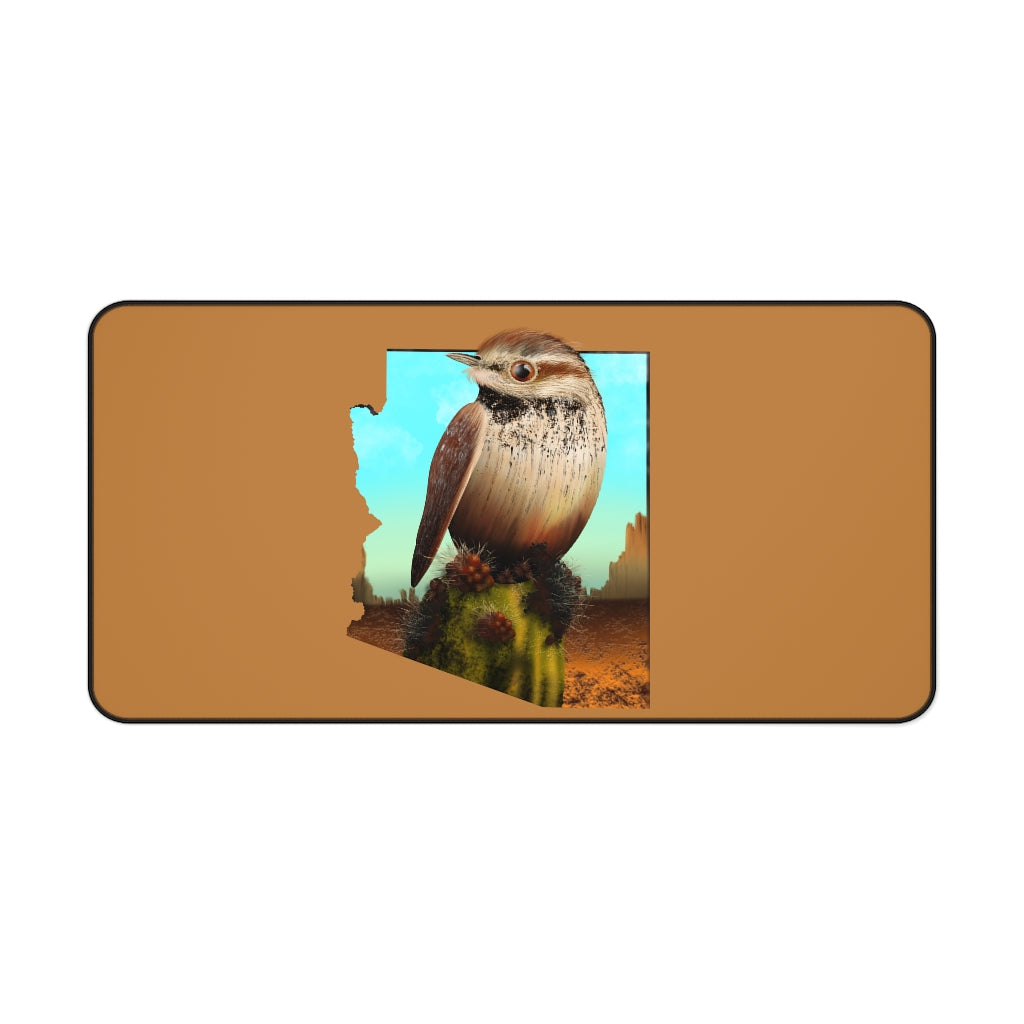 Cactus Wren in Arizona Desk Mat