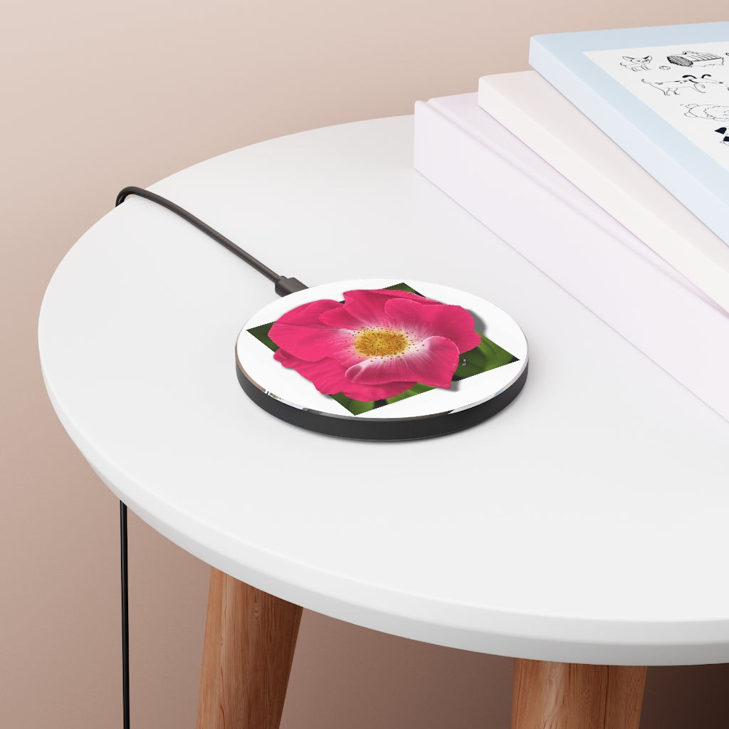 Wild Rose Qi Wireless Charger