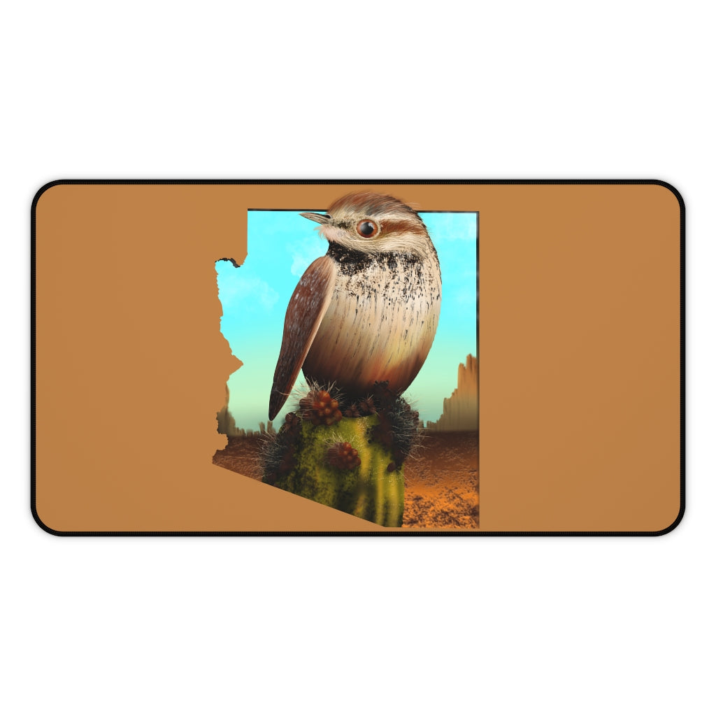 Cactus Wren in Arizona Desk Mat