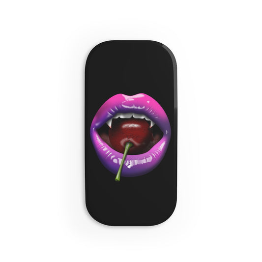 Pink Vampire Lips Phone Click-On Grip