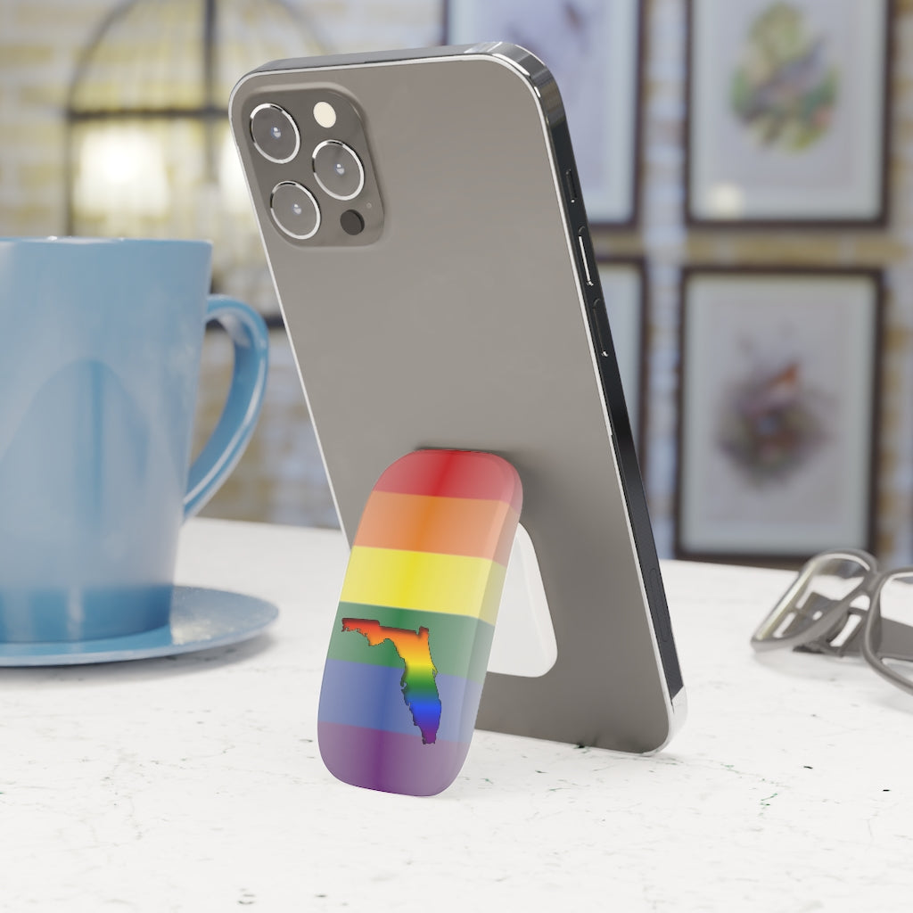 Florida Rainbow Phone Click-On Grip