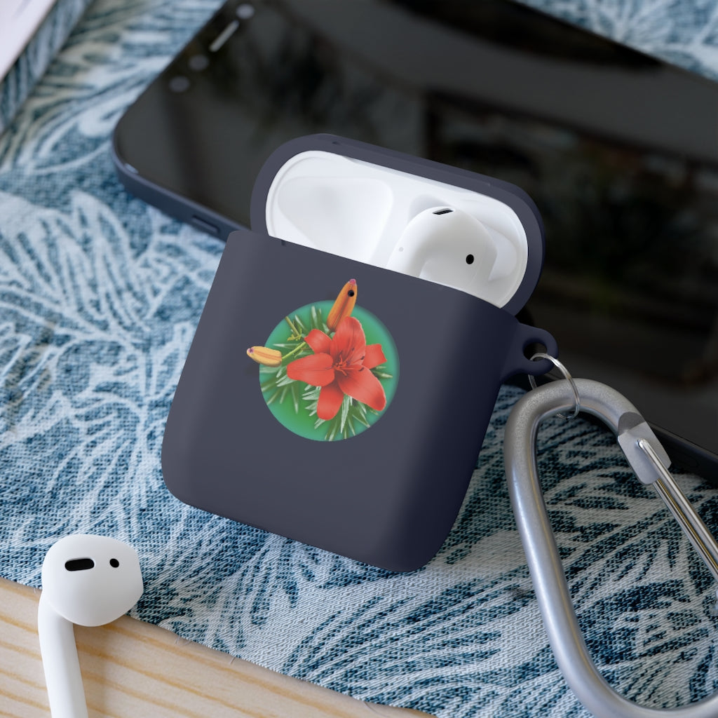 Orange Day Lily AirPods and AirPods Pro Case Cover