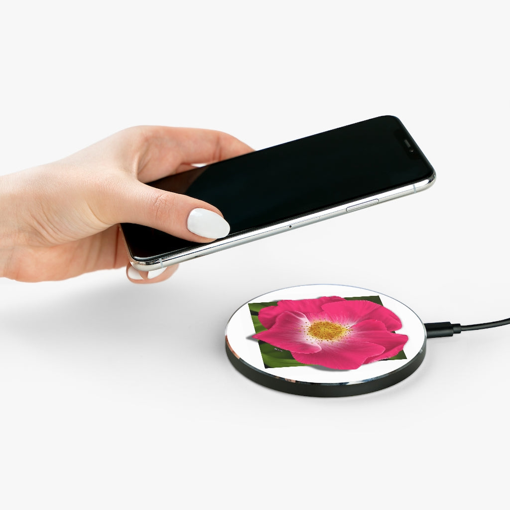 Wild Rose Qi Wireless Charger