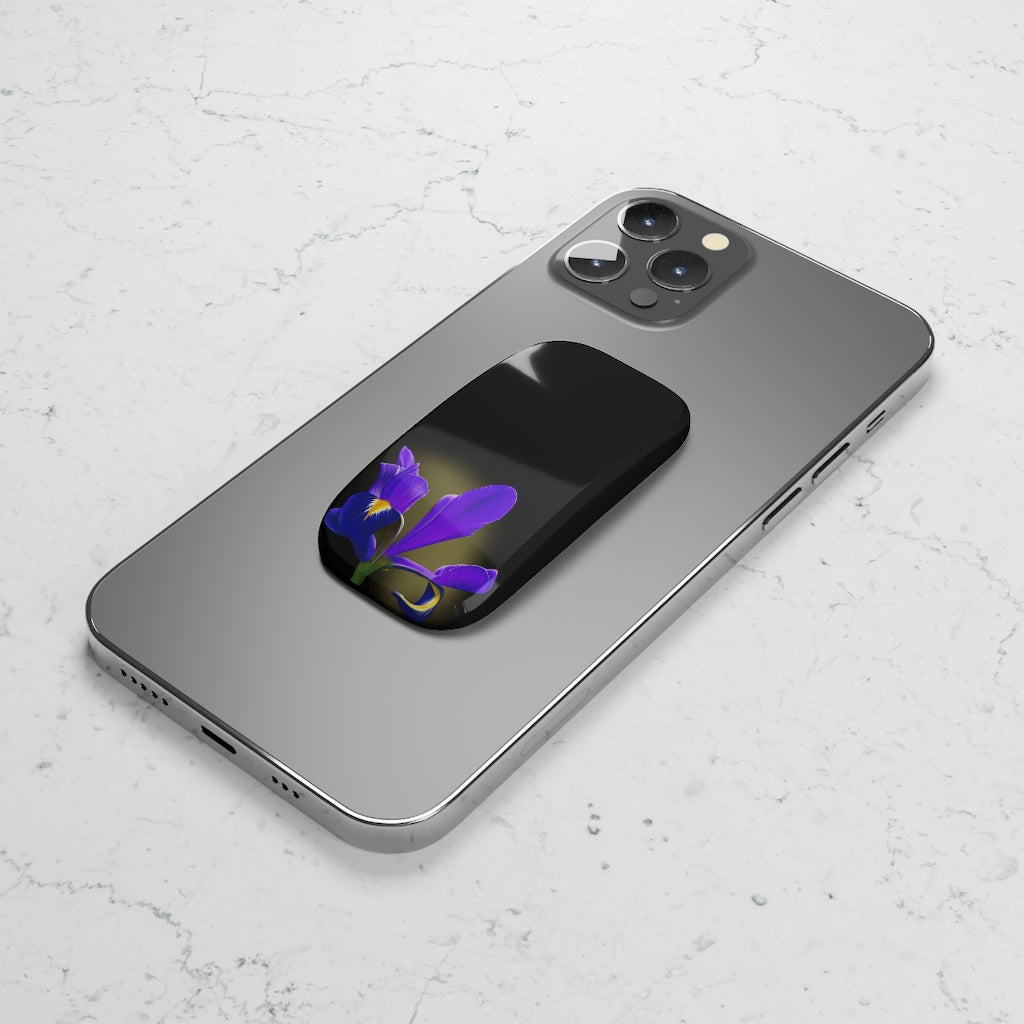 Purple Iris Phone Click-On Grip