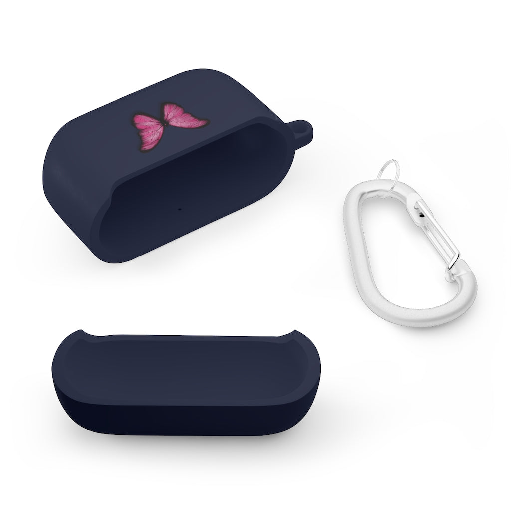 Pink Butterfly AirPods and AirPods Pro Case Cover