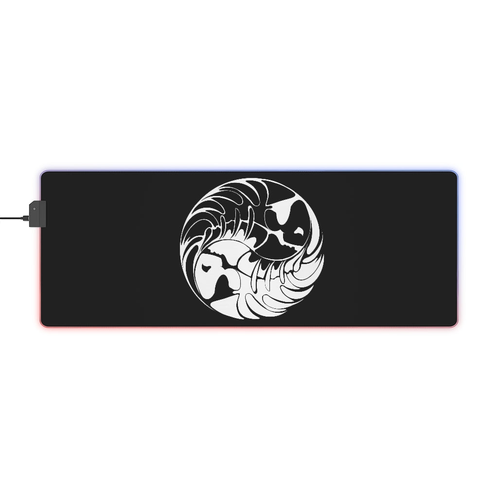 Pirate Fish Ying Yang LED Gaming Mouse Pad