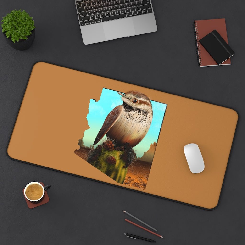 Cactus Wren in Arizona Desk Mat