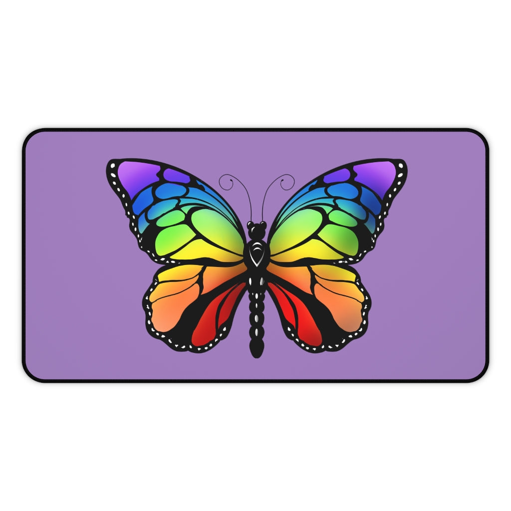 Rainbow Butterfly Desk Mat