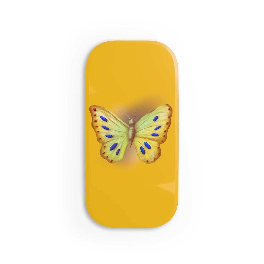 Golden Butterfly Phone Click-On Grip