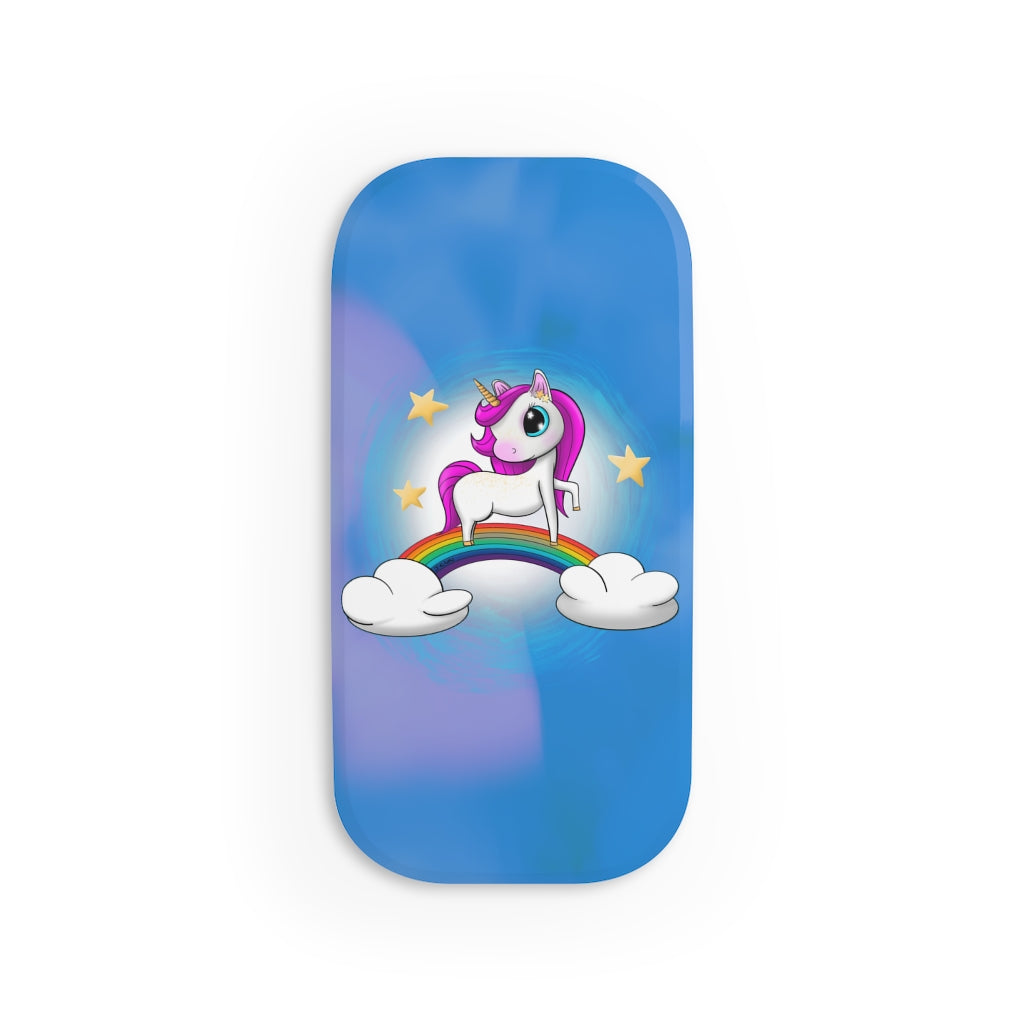 Unicorn rainbow pony Phone Click-On Grip