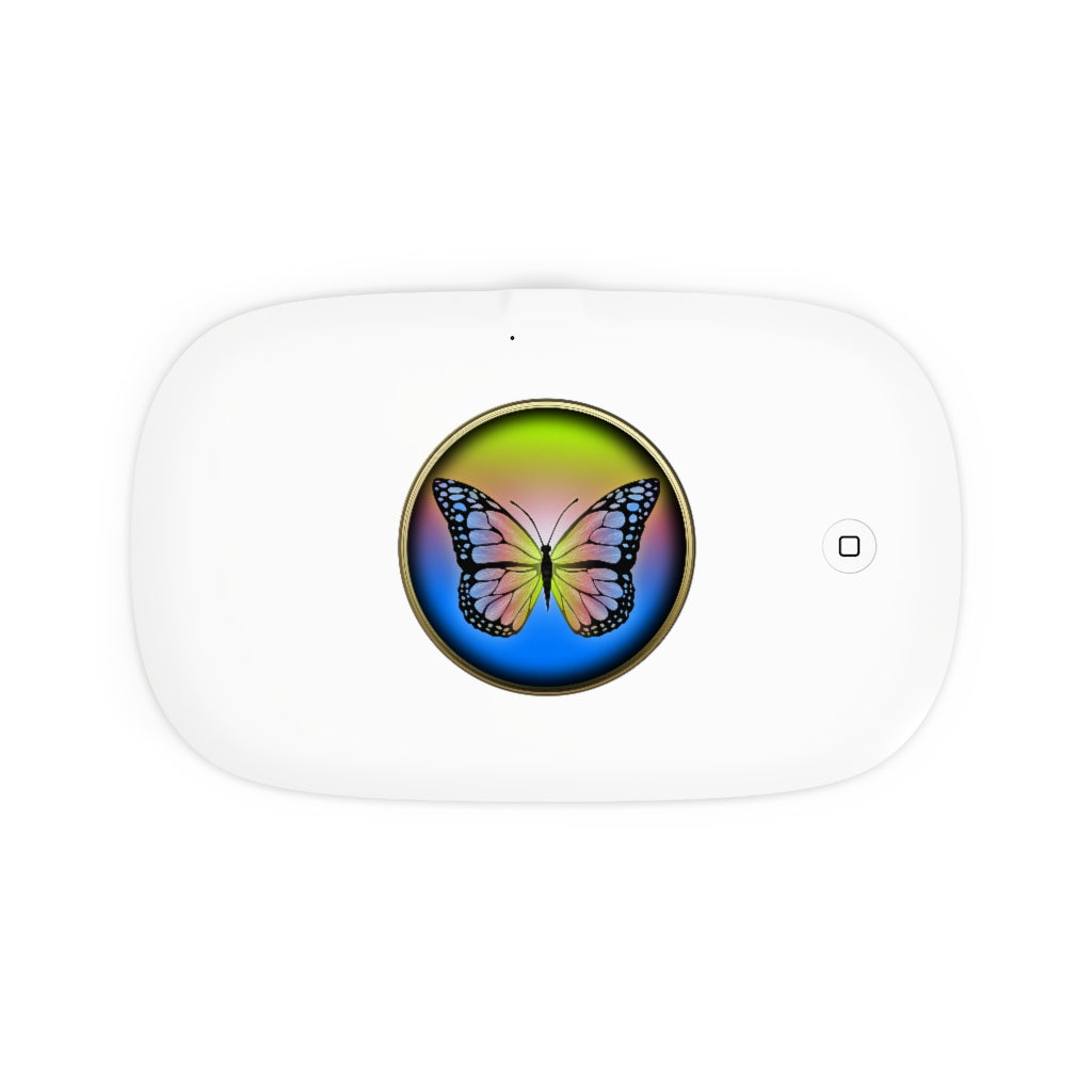 Rainbow Butterfly UV Phone Sanitizer and Wireless Charging Pad