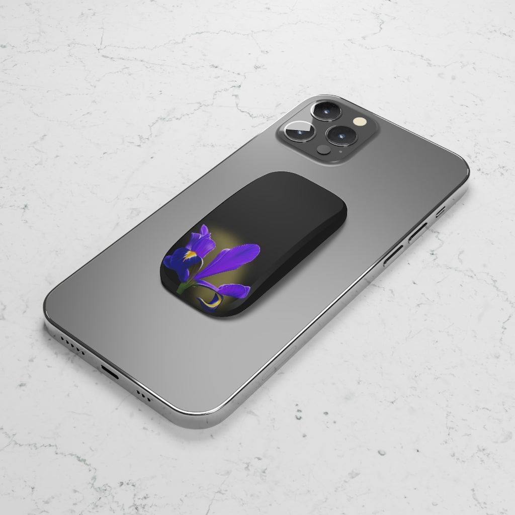 Purple Iris Phone Click-On Grip