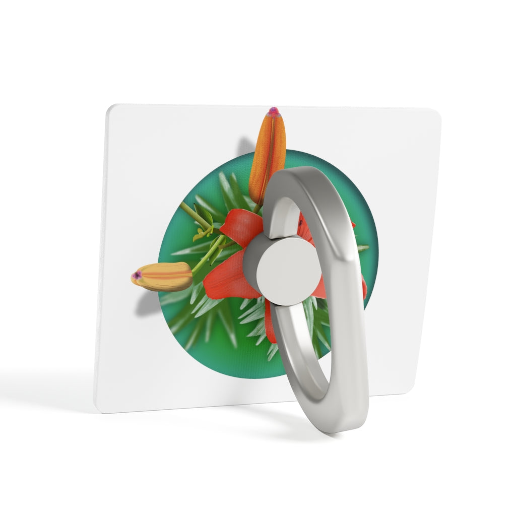 Orange Daylily Smartphone Ring Holder