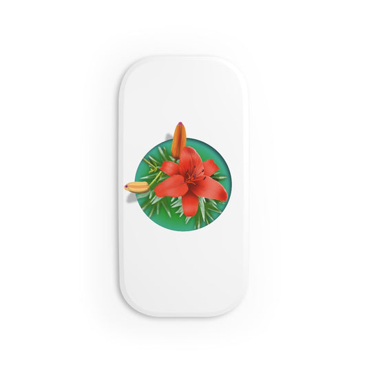 Orange Day Lily Phone Click-On Grip