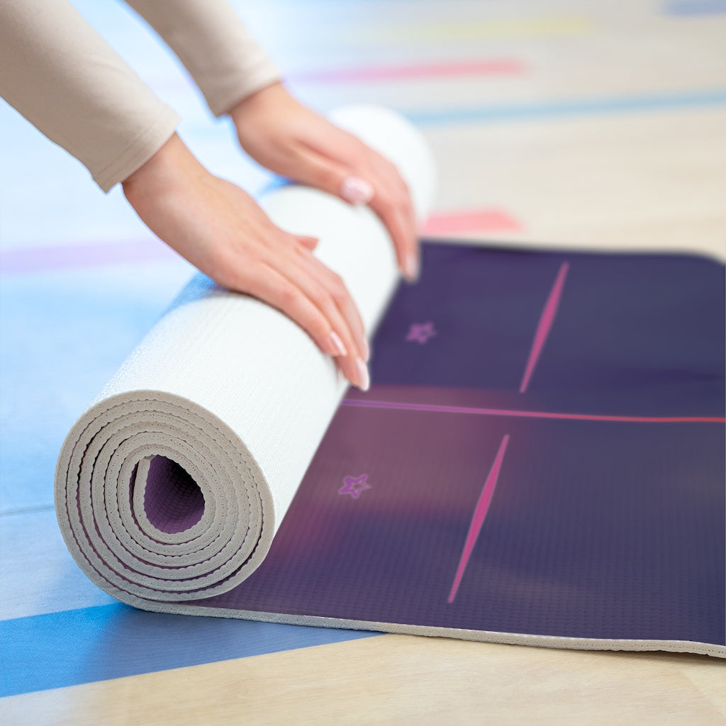 Pink Butterfly Foam Yoga Mat