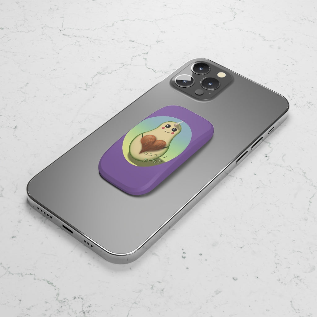 Unicorn Avocado Phone Click-On Grip