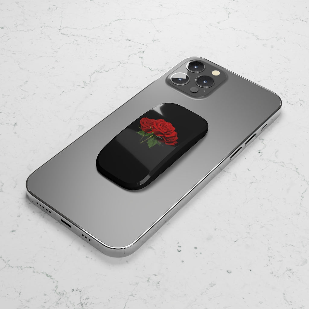 Red Roses Phone Click-On Grip