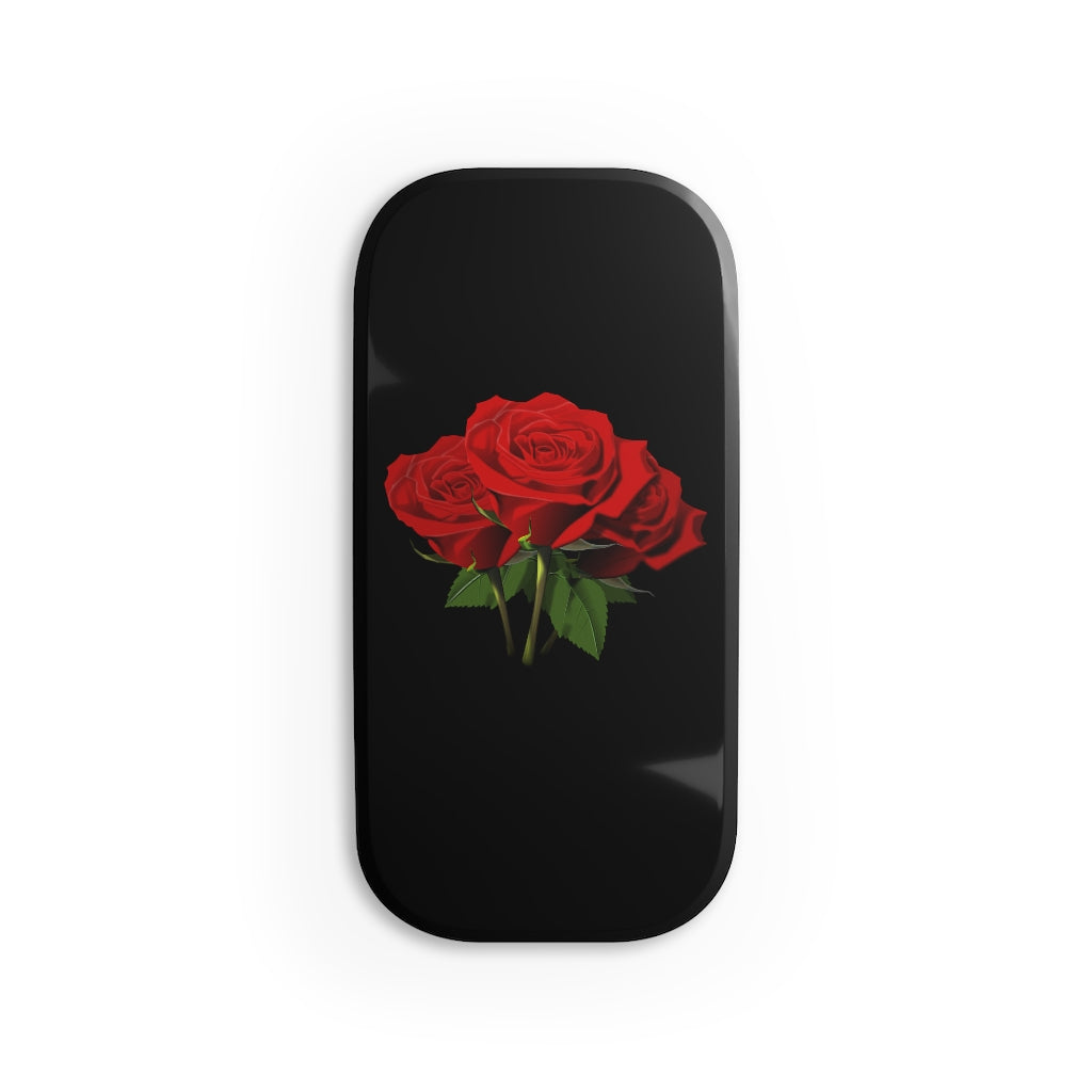 Red Roses Phone Click-On Grip