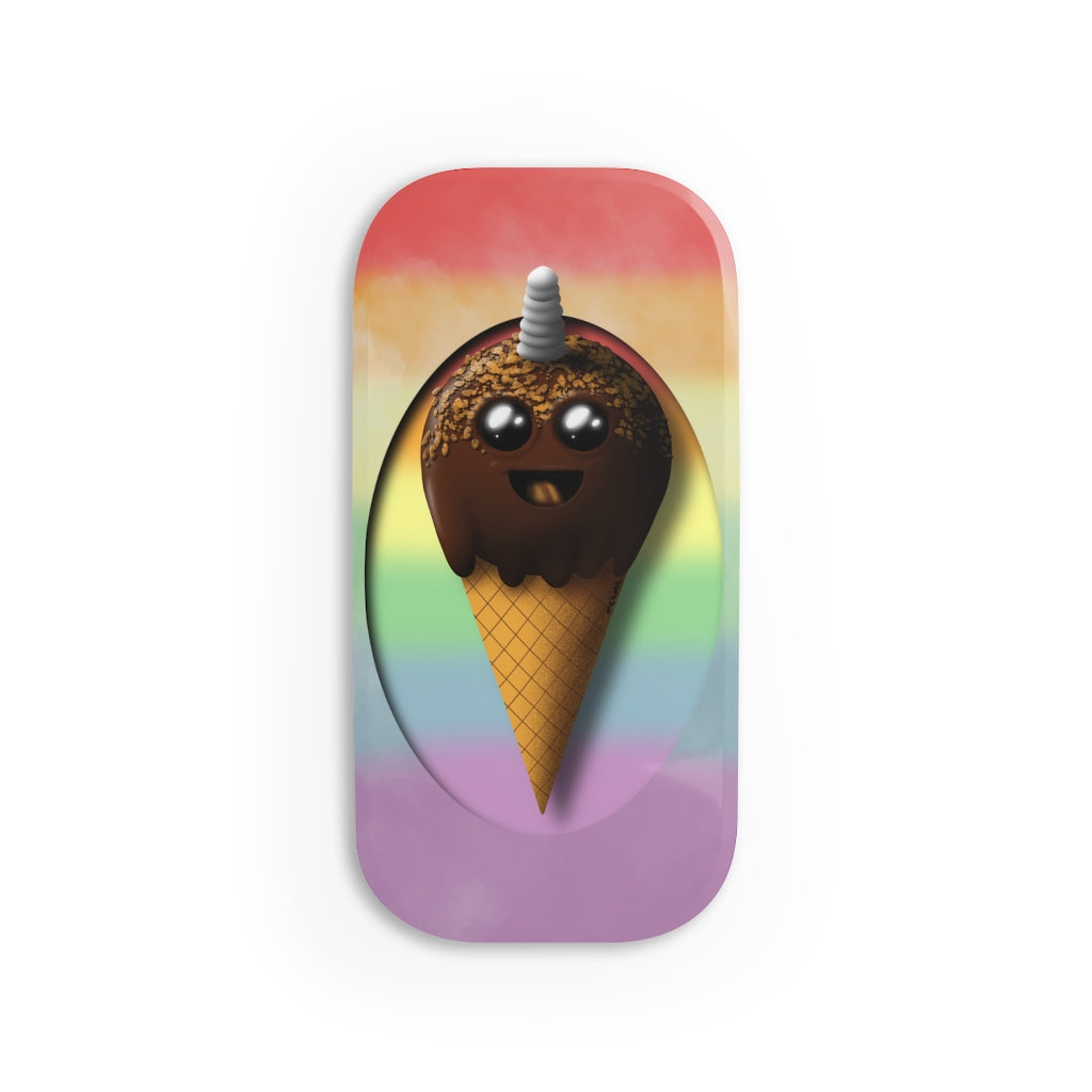 Unicorn Ice Cream Phone Click-On Grip