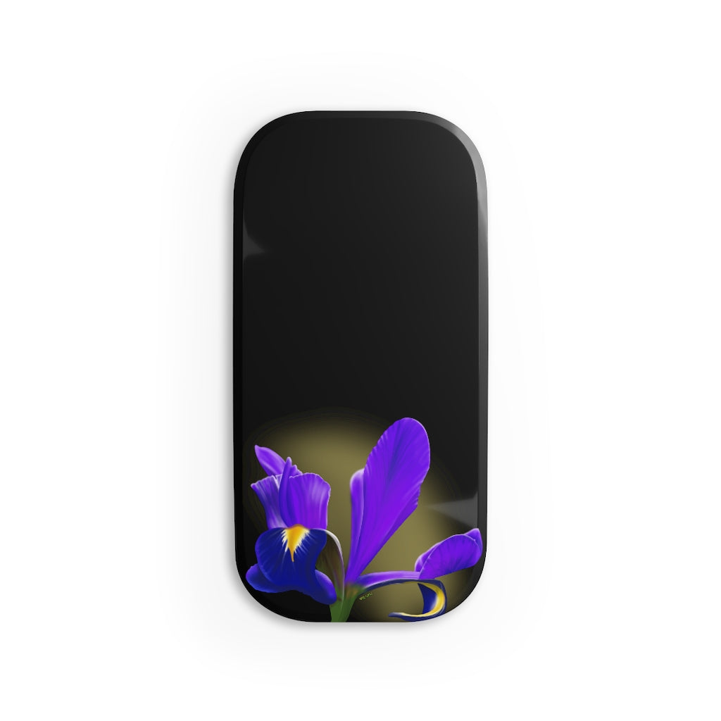 Purple Iris Phone Click-On Grip